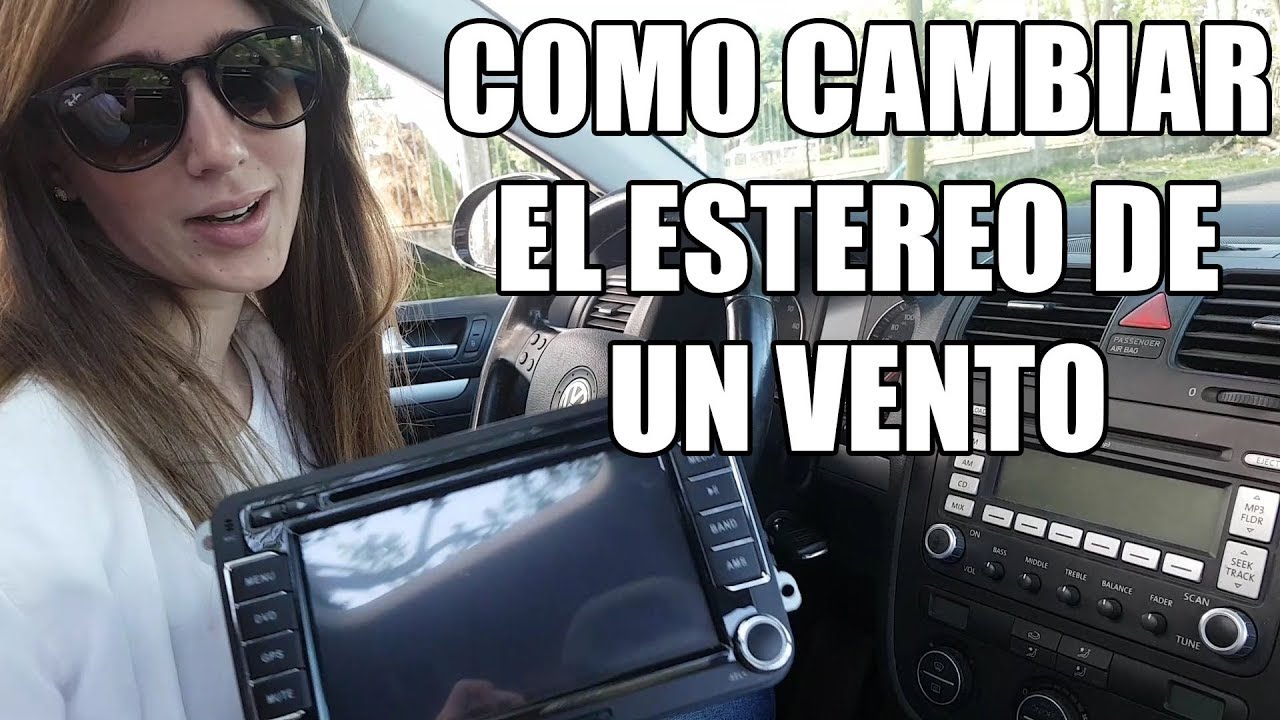 Como sacar y cambiar estereo-radio vento/jetta mkv por uno chino