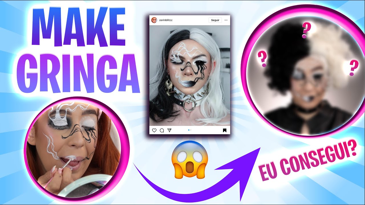 TENTEI IMITAR UMA MAKE GRINGA NIVEL HARD!!