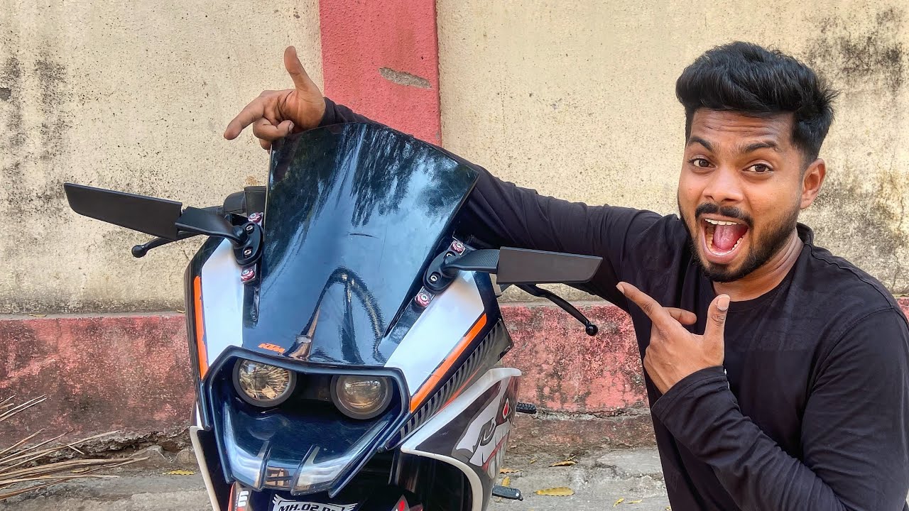 Stealth Winglet Mirror Installed On Ktm Rc 390!!!