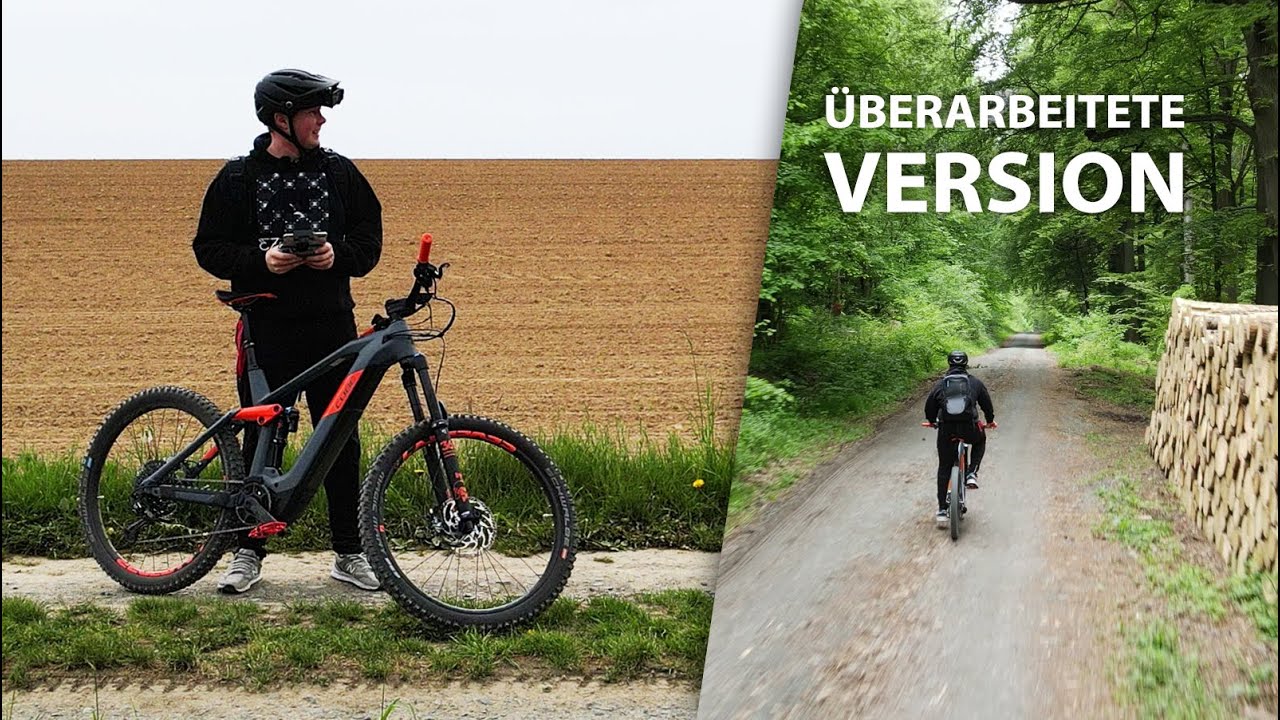 Mavic Air 2 ActiveTrack 3.0 am Fahrrad - Cube Stereo Hybrid 160 HPC TM - Fahrt & Test