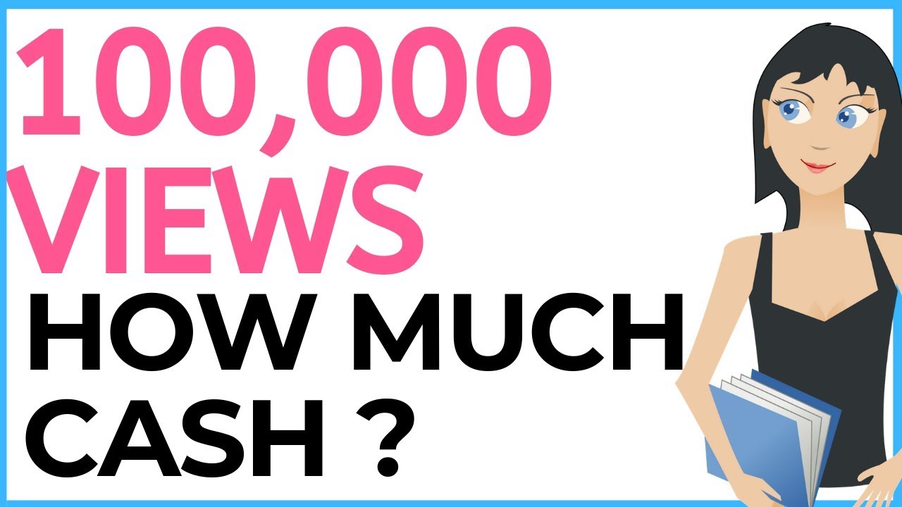 100,000 Views = How Much Money $$ YouTube Payments