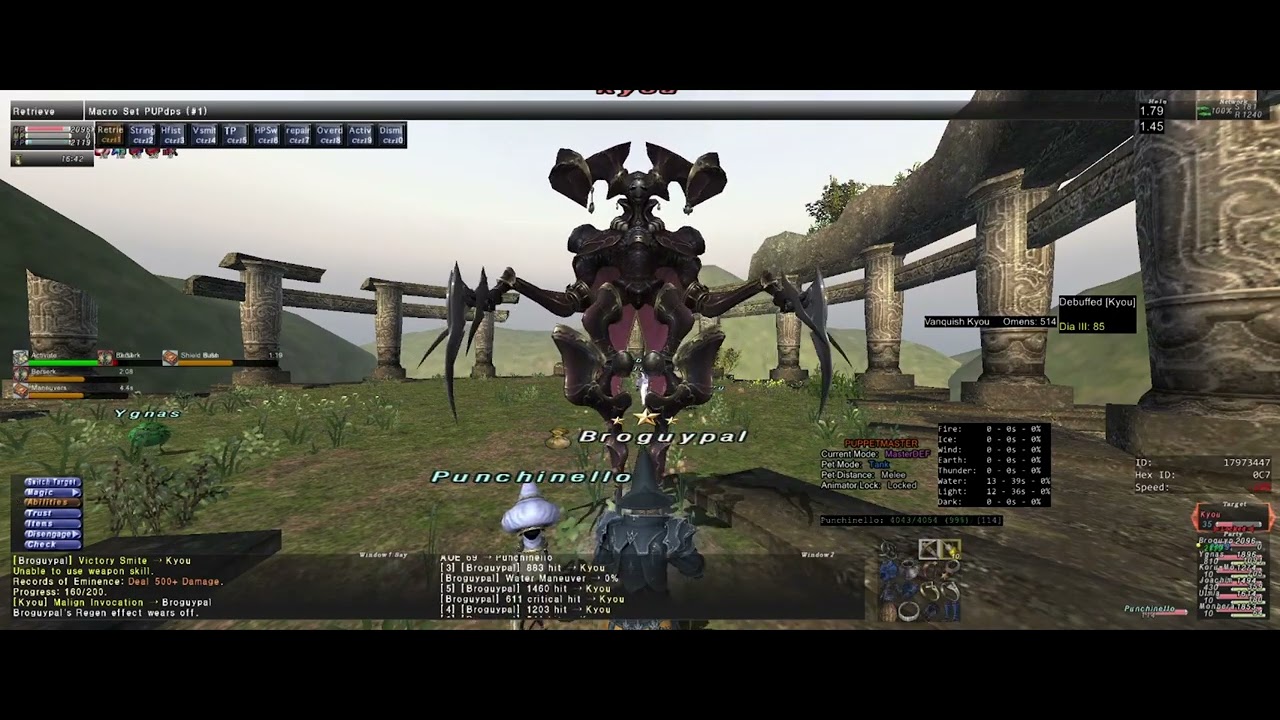 FFXI -  Omen Kyou - PUP Solo with Trusts
