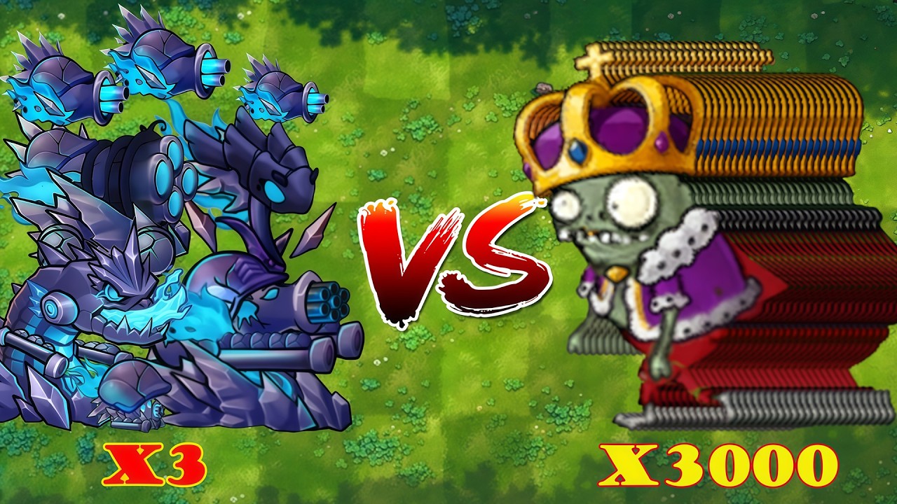 PVZ 1 Fusion 3.4 Challenge!! 1 Plants Fusion VS 3000 Ultimate Imp King Zombie - Who Will Win?