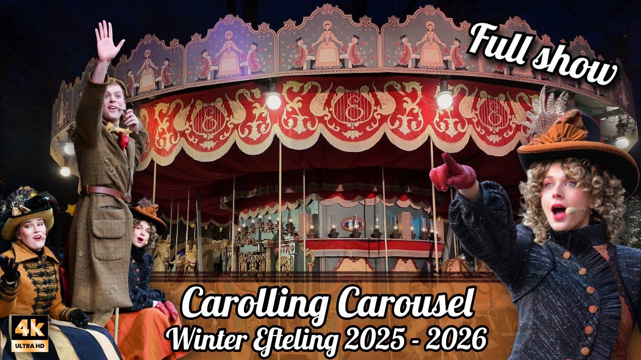 Carolling Carousel - Winter Efteling 2025-2026 - 4K POV