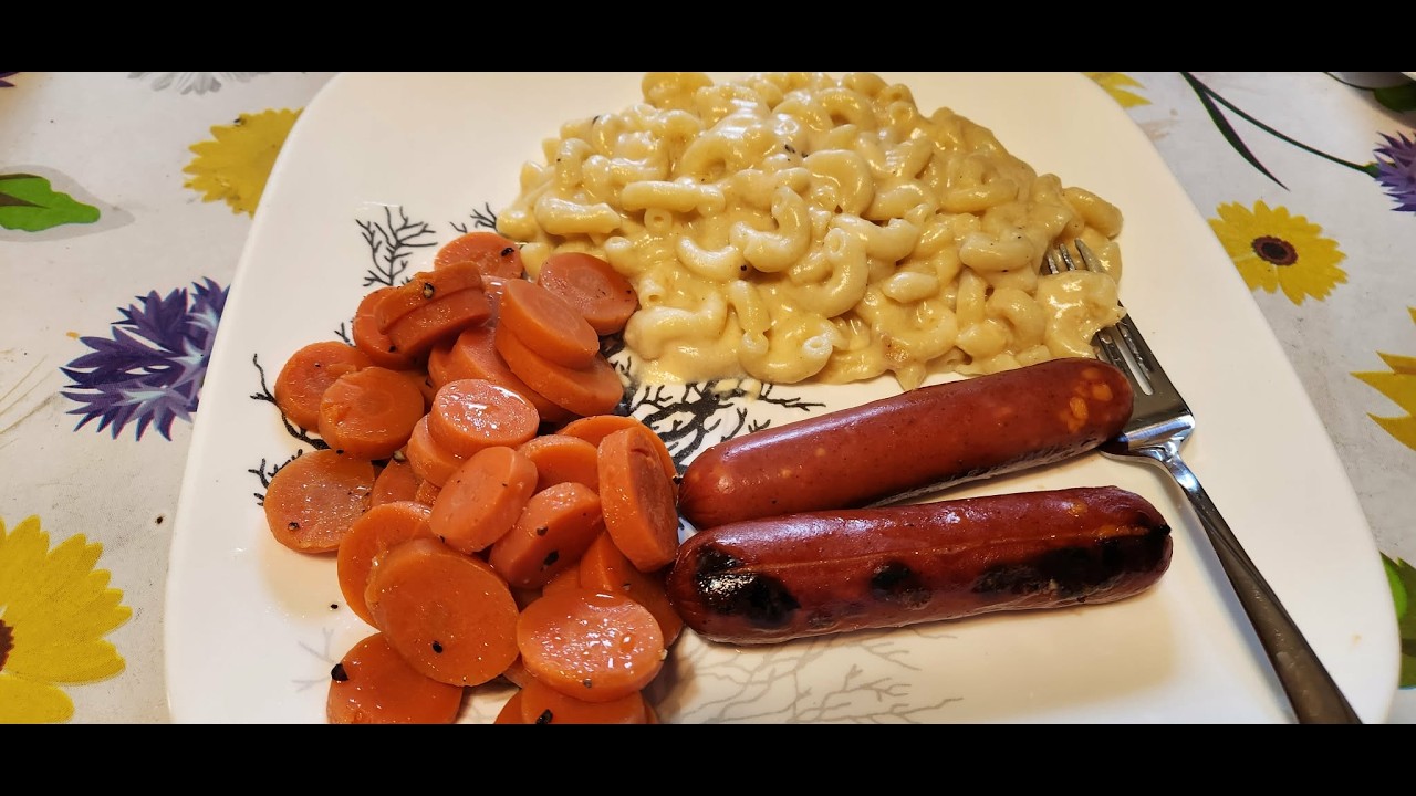 Домашние макароны с сыром и хот-доги с чили #macandcheese #threeriverschallenge