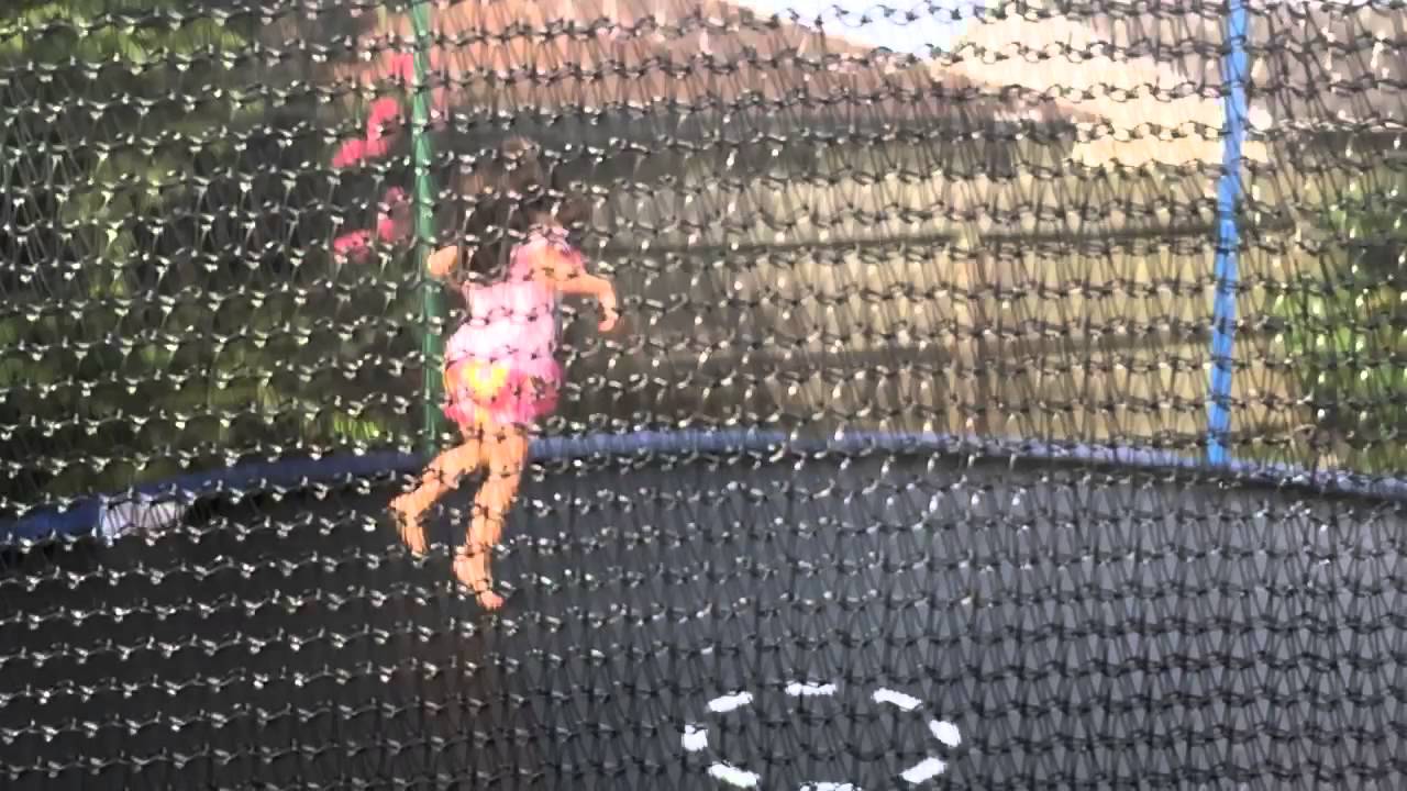 Amy jumping in slow motion