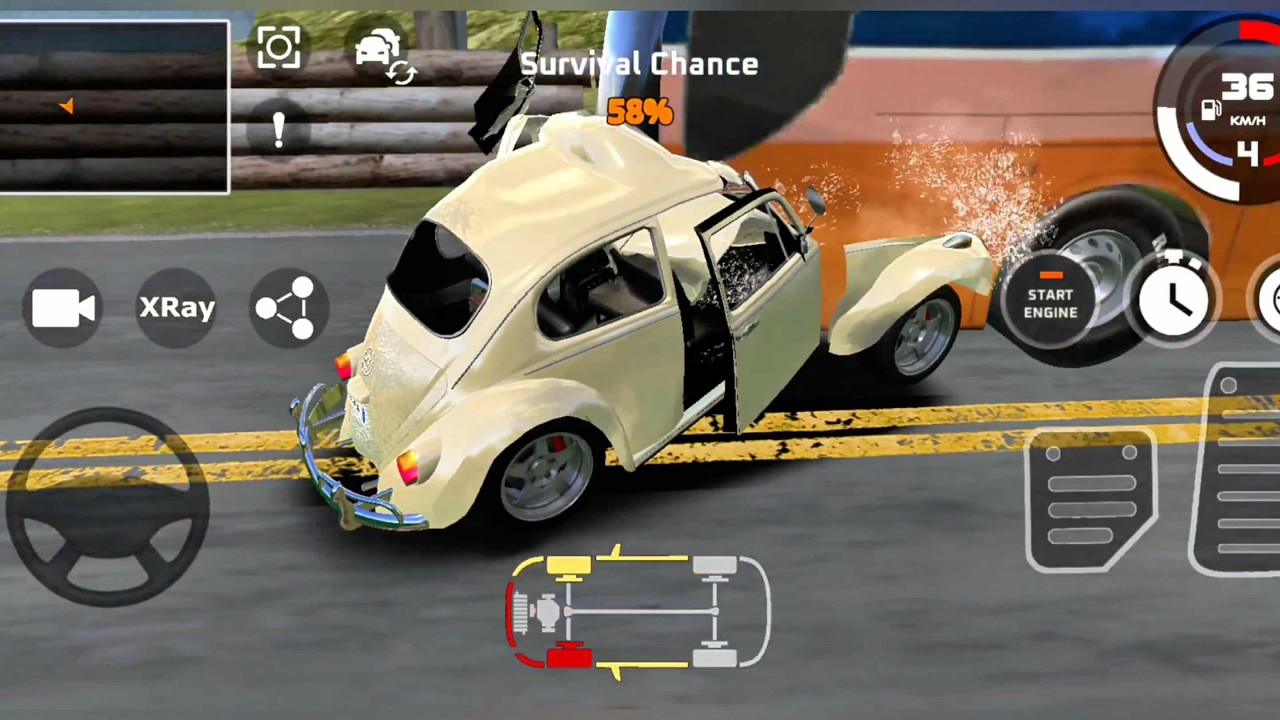 Drive CSX - High Speed Crashes and Stunts : Ultimate Car Crash Simulator #55