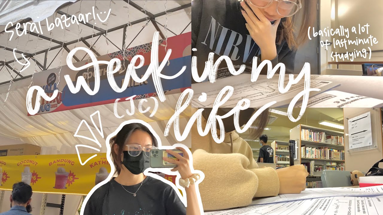 a week in my life 😋: april study vlog #2 | food, jc life, mugging