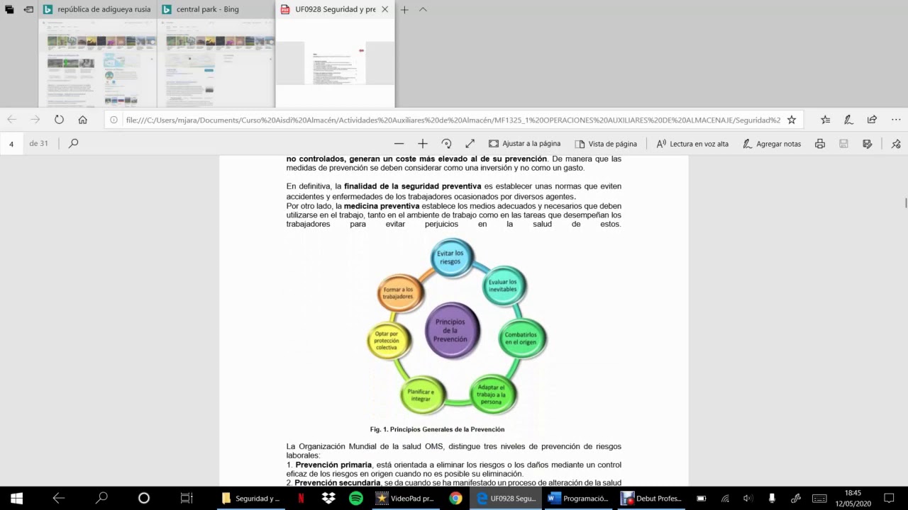 Seguridad y Prevención de riesgos en el almacén (13 de Mayo)