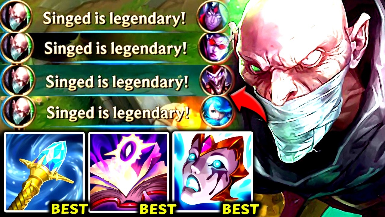 SINGED TOP IS NOW S-TIER AND #1 BEST WINRATE! (1V5 WITH EASE) - 2026 Singed TOP Gameplay Guide
