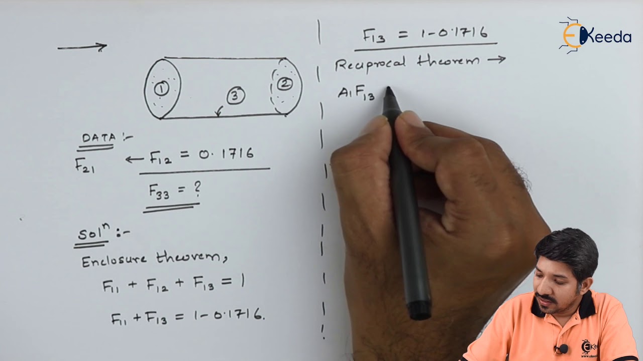 Numerical 1 On Shape Factor - Radiation Heat Transfer - Heat Transfer