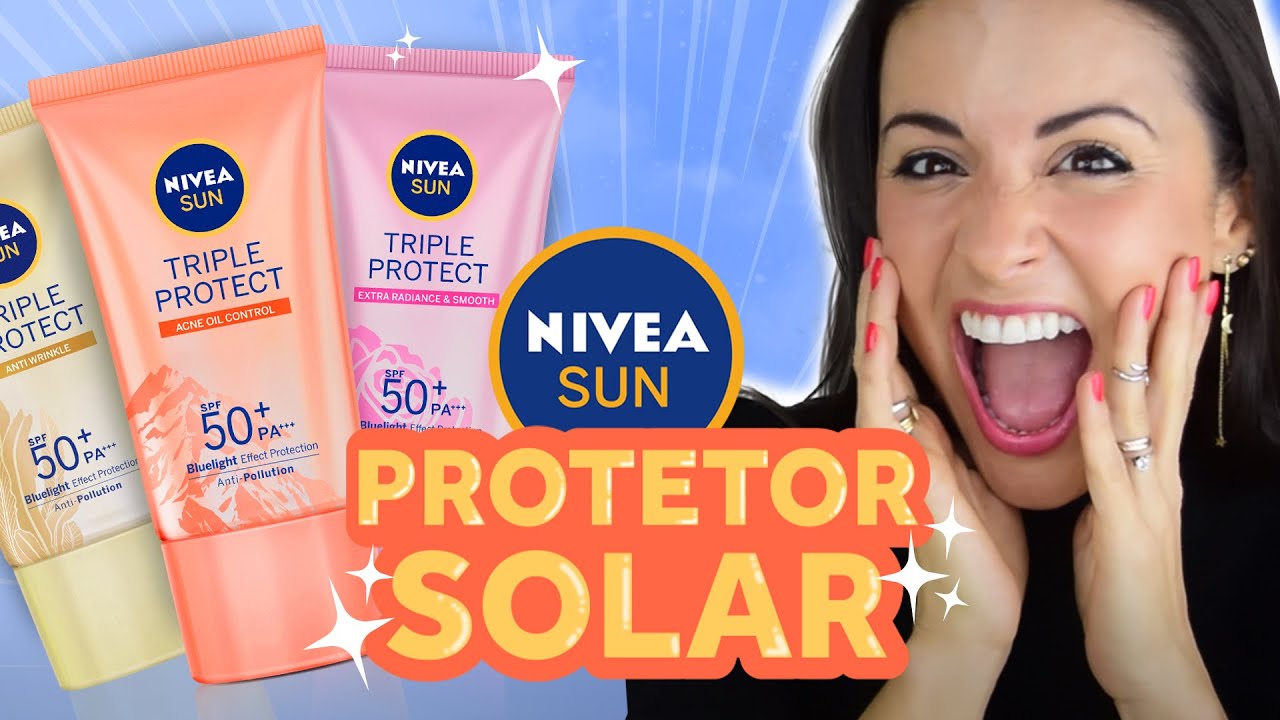 🔥NOVO PROTETOR SOLAR NIVEA Triple Protect Antissinais, Antiacne Oil Control e Pele Radiante