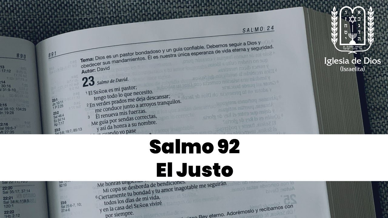 Salmo 92 El Justo