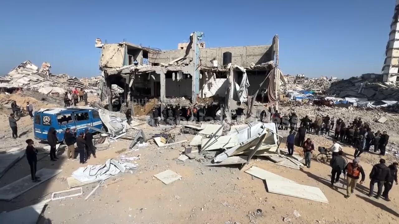 Airstrike hits Gaza City police station, killing at least 11, Hamas-run ministry says