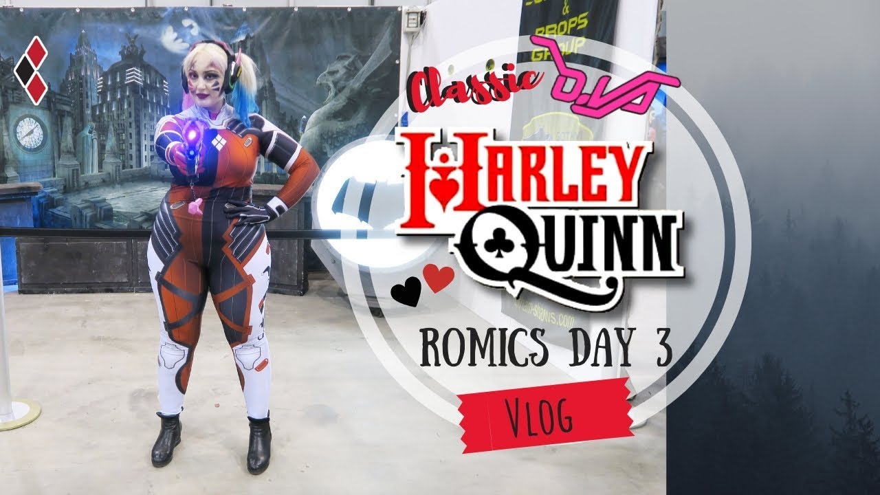 Vlog | Romics, Dva Harley Quinn 2.0 NEW Classic Version Mashup Cosplay