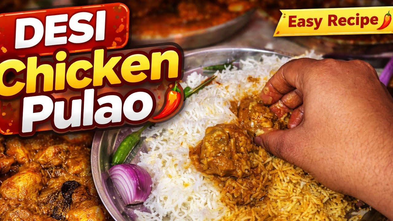 DESI CHIKEN PULAW🍗🍚 | FOOD VLOGGING 📷 | LIFE WITH SANJEEV 
