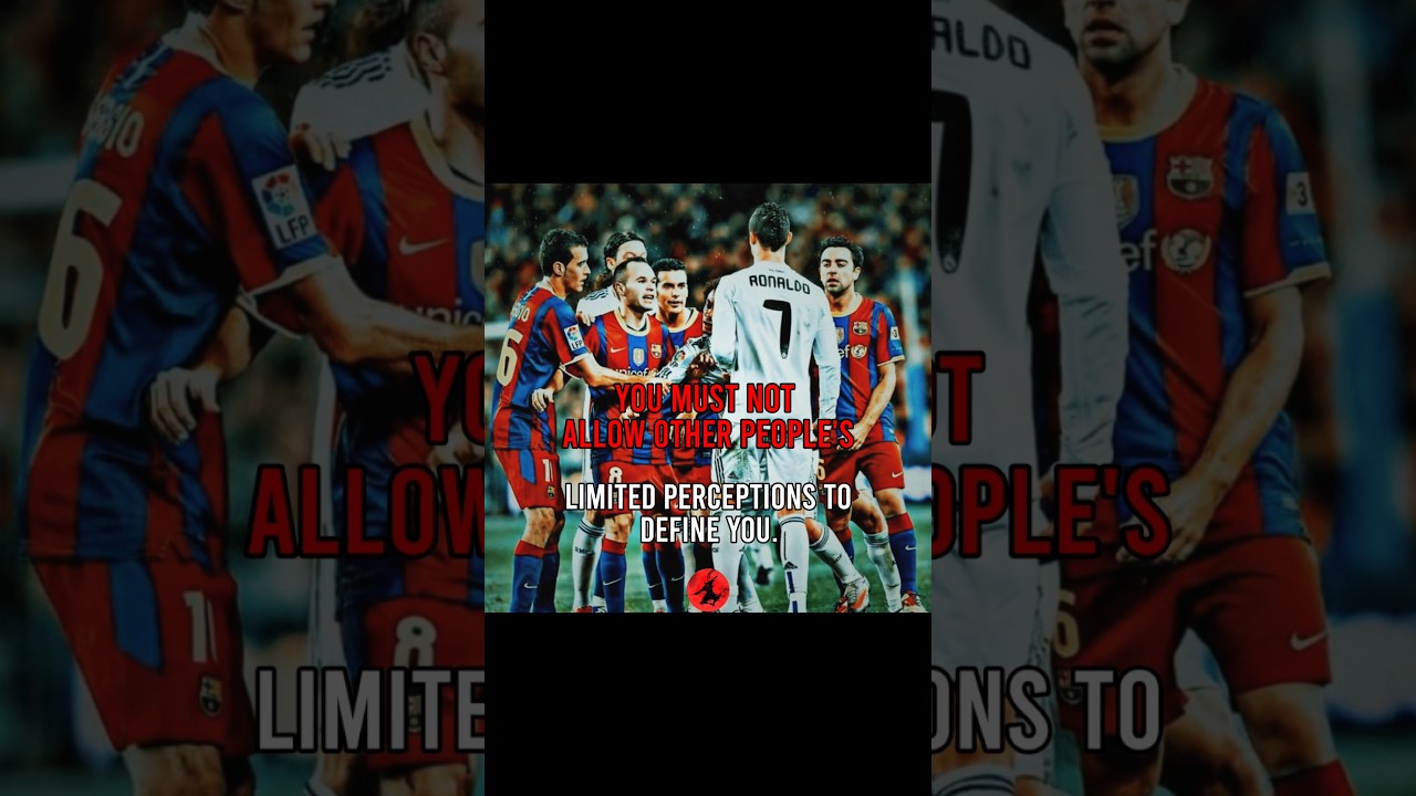Break Free from Others Perceptions: Define Yourself.#warriorspirit #motivation #cr7 #ronaldo