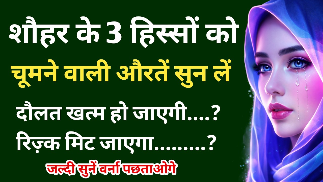 शौहर के तीन हिस्सों को चूमने वाली औरत | Mard Aurat Ka Bayan | Best Islamic Video Deen 24