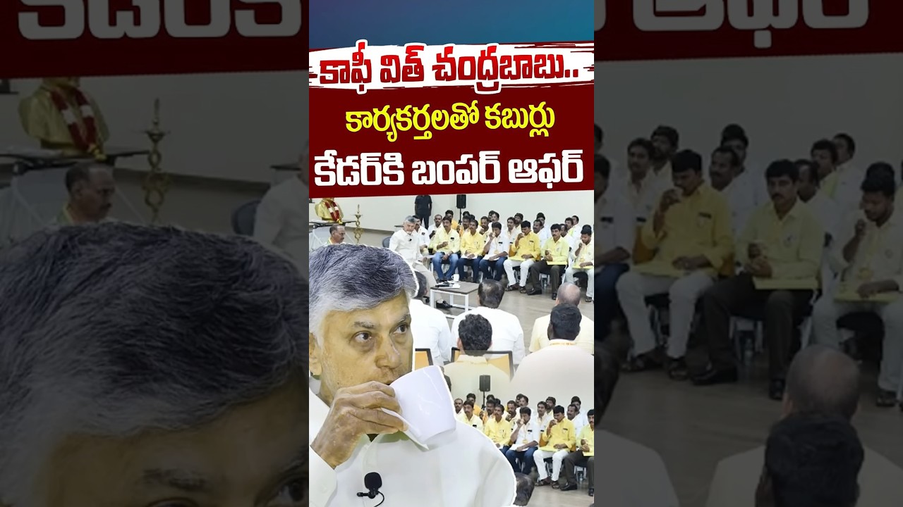 కార్యకర్తలకి బంపర్&zwnj; ఆఫర్ | CM Chandrababu Meeting With Party Leaders | YT Shorts | Nethra Tv Telugu