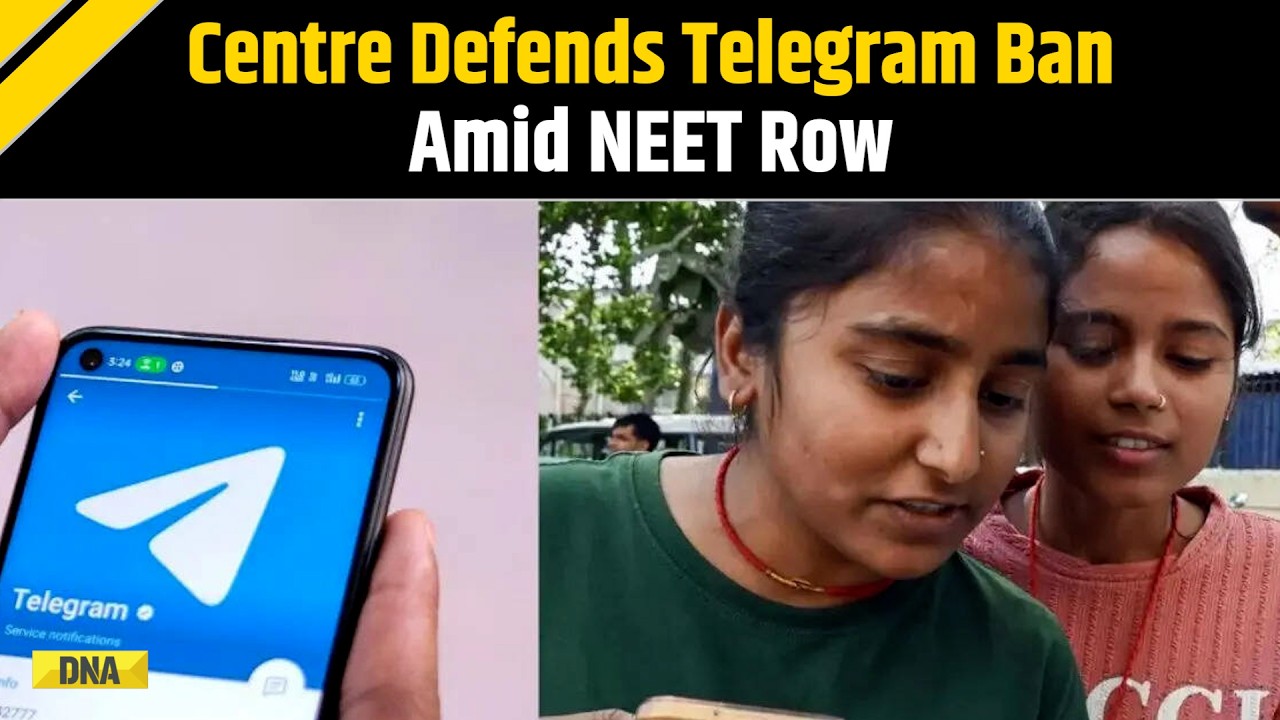 NEET Re-Exam Row: Centre Defends Telegram Ban, Says Move Was &lsquo;Targeted&rsquo;