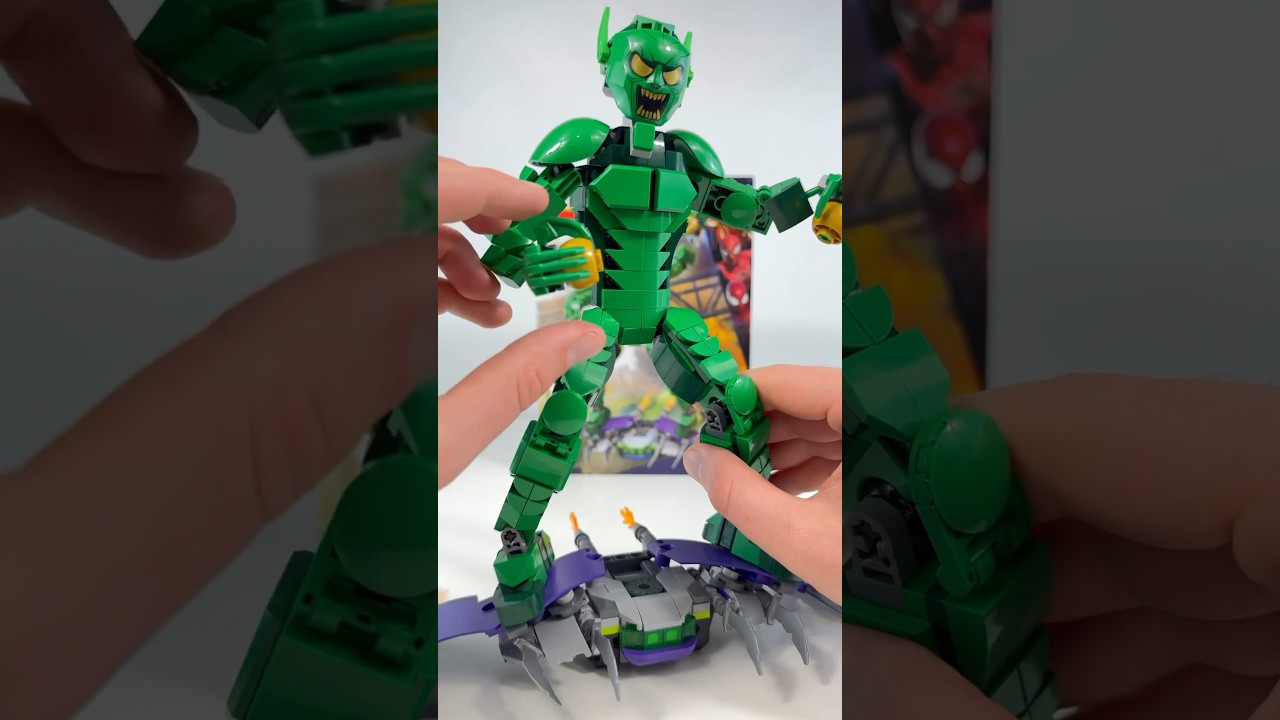 JAK WYGLĄDA  ZIELONY GOBLIN Z LEGO?🎃 #legofan #marvel #lego