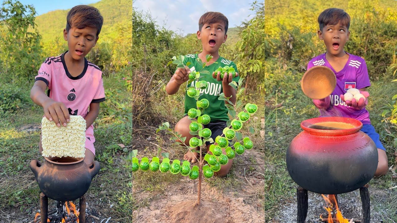 Survival Skills: SMART idea and USEFUL with single dad in forest #bushcraft #camping #outdoors #idea