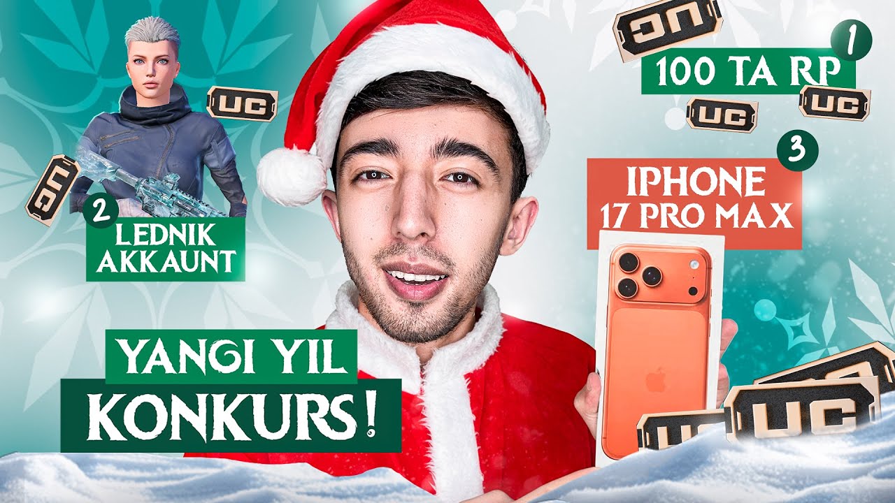 100 TA RP va iPHONE 17pro MAX G'OLIBINI ANIQLAYMIZ 🔥