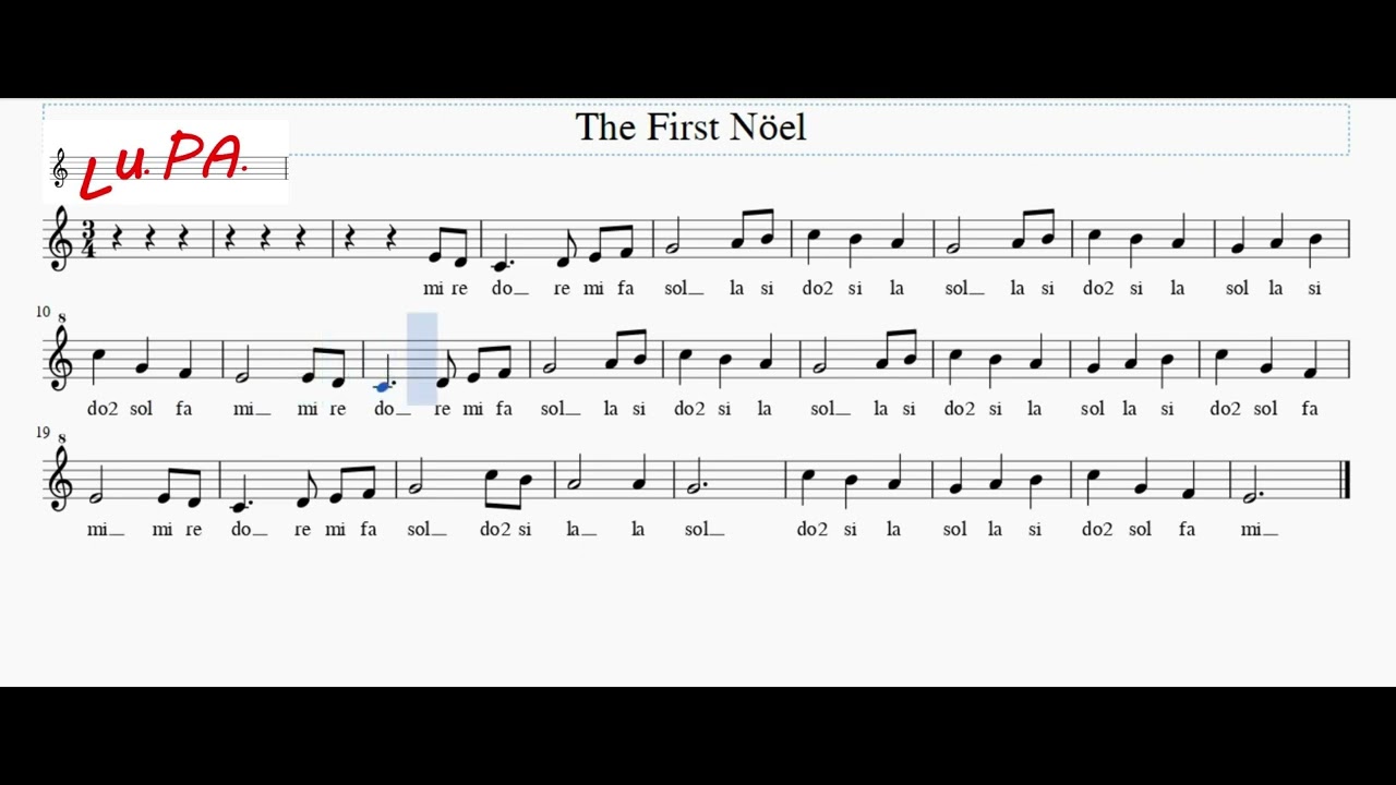 The First Noel (Il Primo Natale) - Flauto dolce - Note - Spartito - Canto - Tutorial - Recorder
