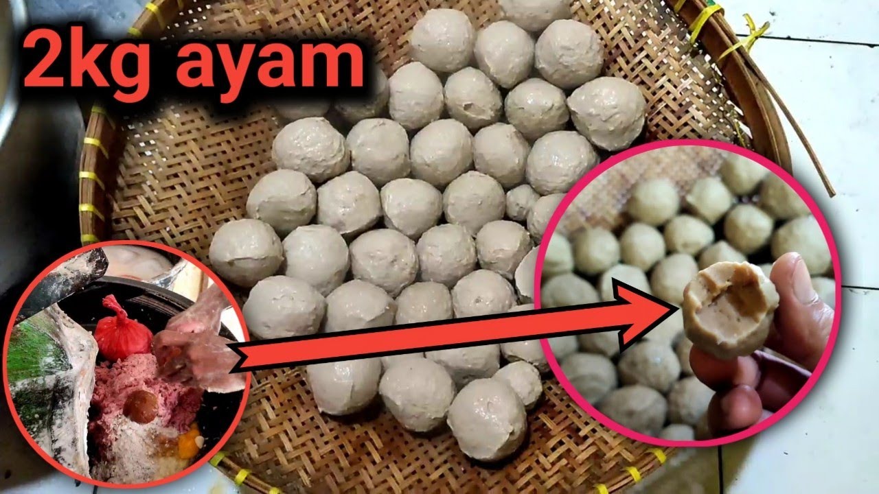 bakso ayam 2kg kenyal kres sempurna || Johan Bakso