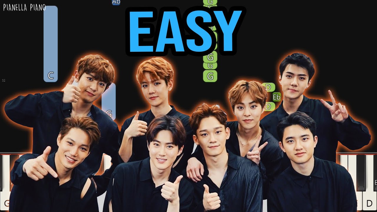 EXO - Love Shot | EASY Piano Tutorial by Pianella Piano