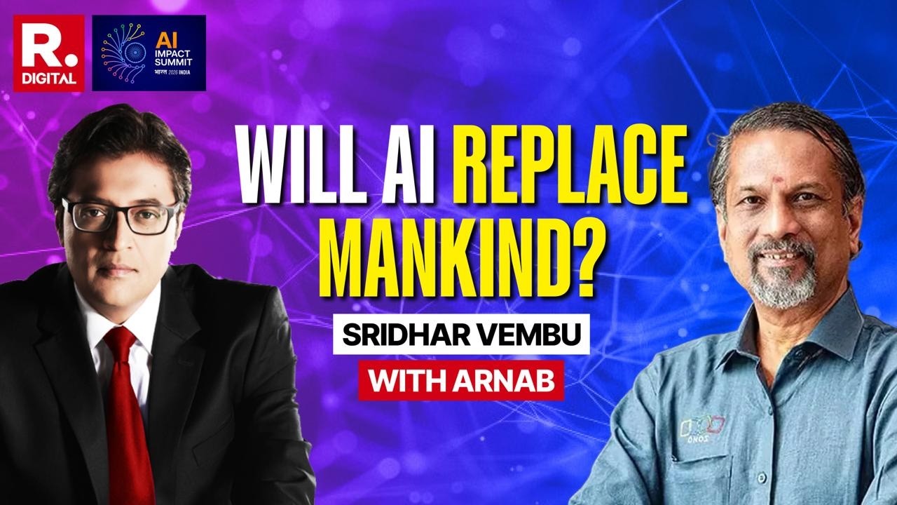 ZOHO’s Sridhar Vembu Exclusive With Arnab: Will AI Take Up All The Jobs? | AI Summit