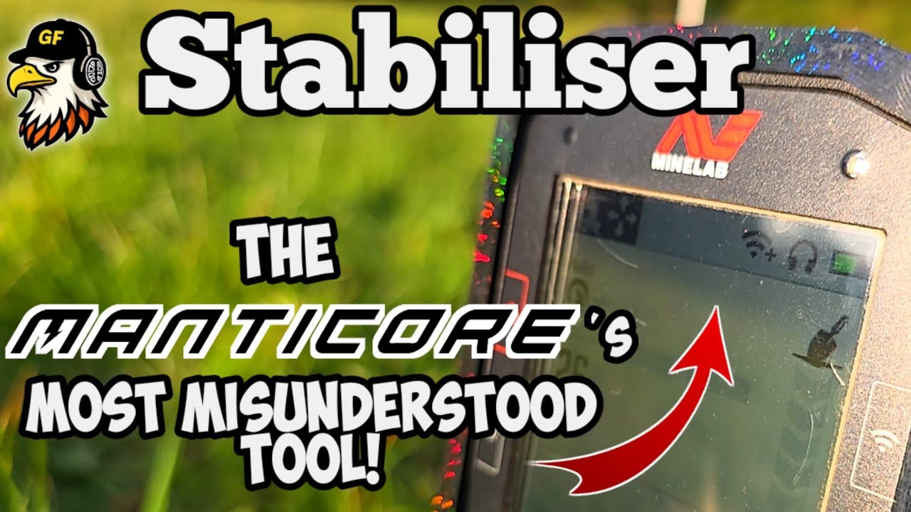 MINELAB MANTICORE -- How to use the STABILISER to help you find targets on tricky land!