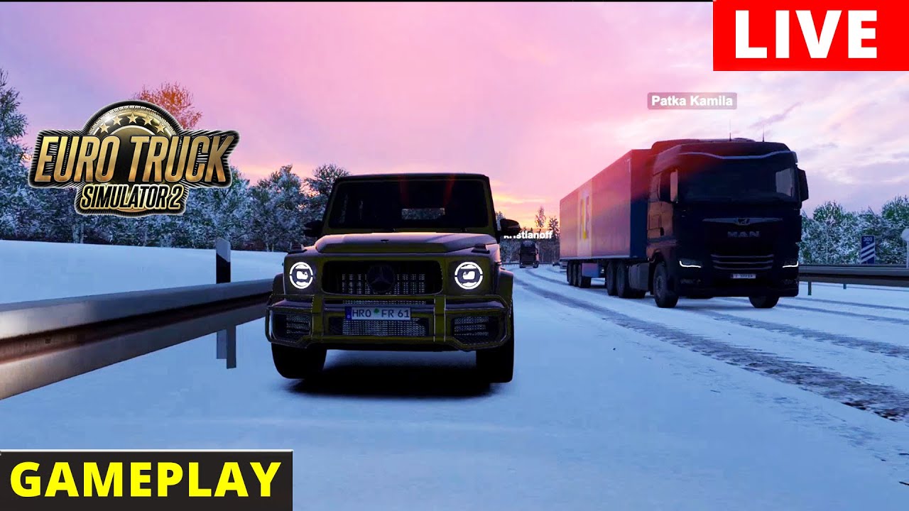 LIVE ETS2 GAMEPLAY. Luźne trasy. Zagrajmy w Euro Truck Simulator 2 po polsku. ETS 2 konwoje