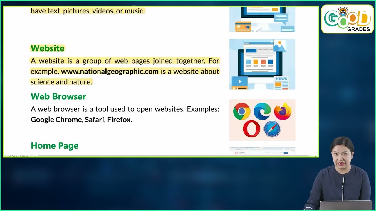 Ch 6 | Good Grade Books  | Computer | Class 1 | Internet | For Children
