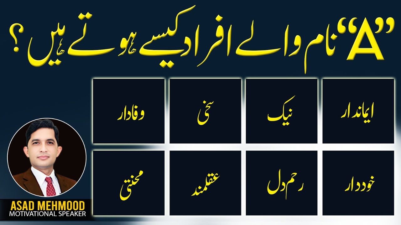 Name Starts with A? Here&rsquo;s What It Says About You! | Islamic Learning Hub