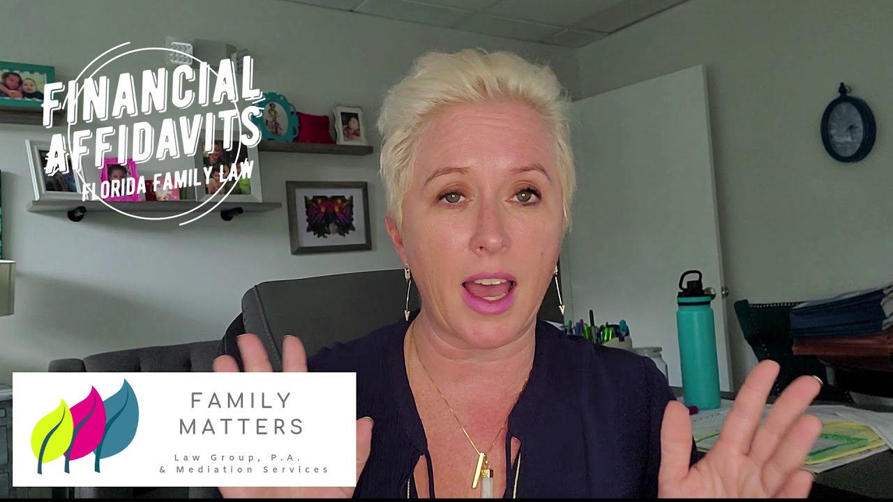 Financial Affidavits in Family Law
