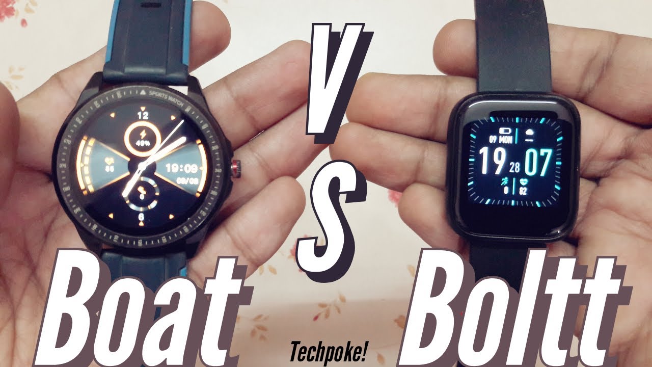 Boat vs Boltt | Watch flash vs NINJA | Accuracy/wake/surface test😲 #Comparison #Techpoke!