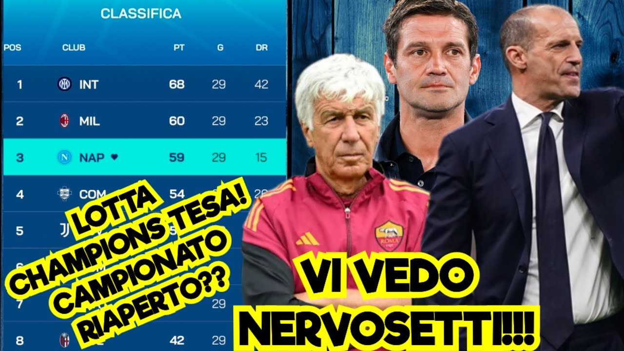 LA CLASSIFICA #SerieA ALLA GIORNATA 29❗️REALE O NO❓️CAMPIONATO RIAPERTO❓️E LA LOTTA CHAMPIONS❓️