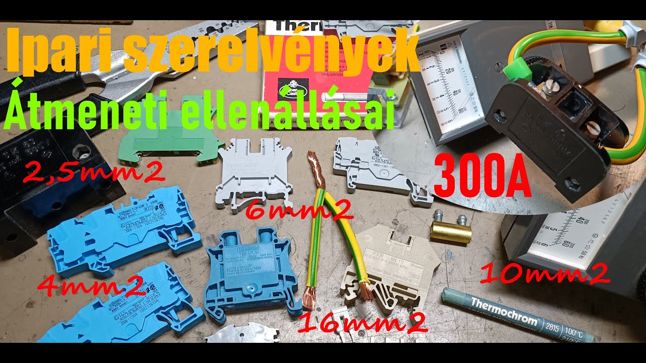 Átmeneti ellenállás: Ipari, vezeték összekötők / Transient resistance: Industrial wire connectors