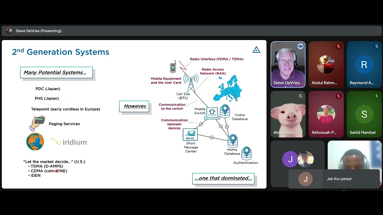 Telecom with Steve Session 9: Second Generation (Cohort 1)