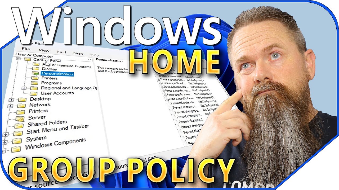 Как заставить работать редактор групповой политики в Windows Home Edition