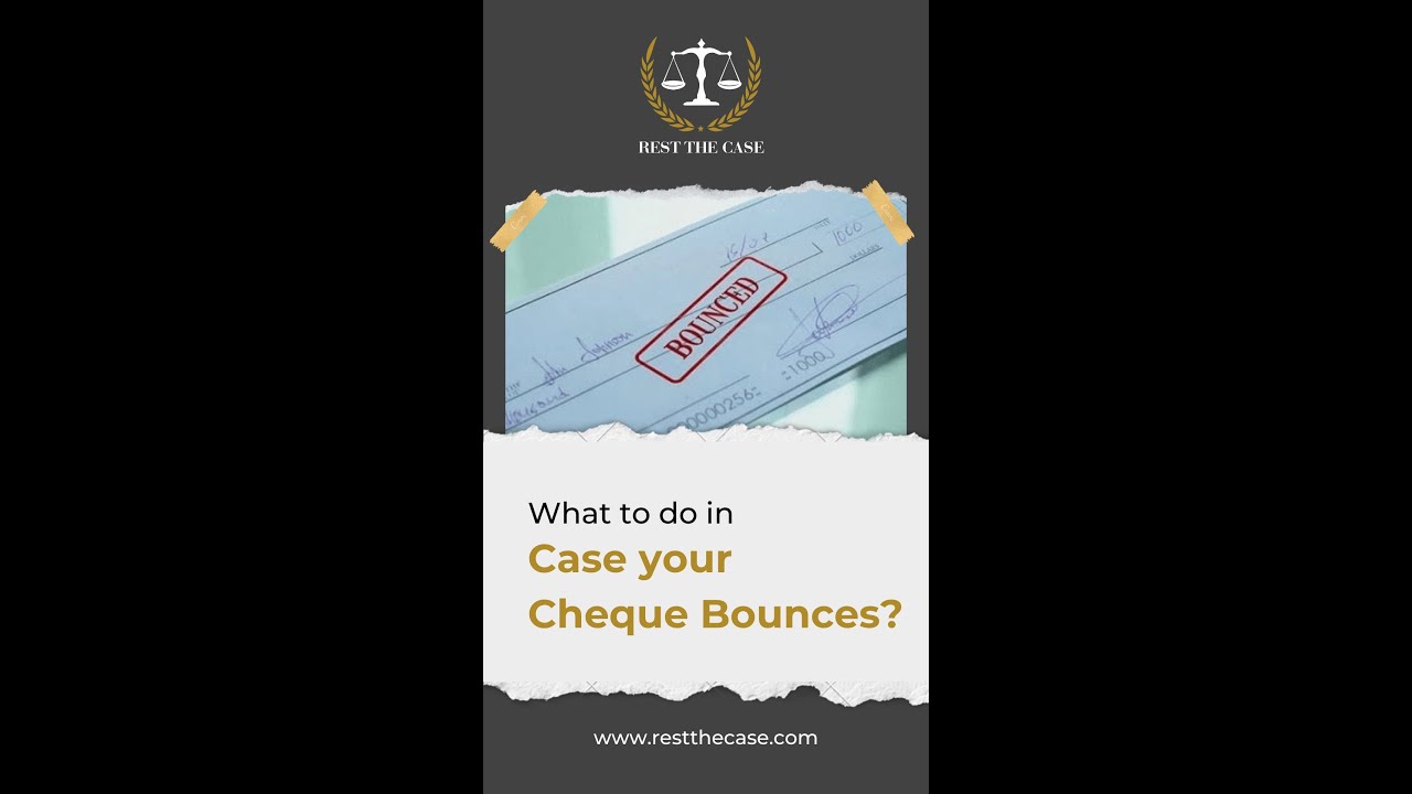 A cheque bounce due to insufficient funds is considered an offence; What to do if that happens?
