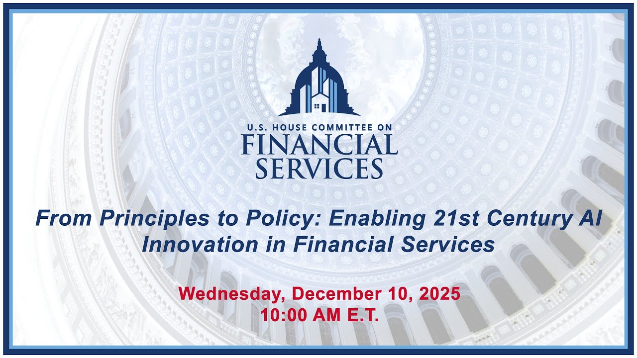 From Principles to Policy: Enabling 21st Century AI Innovation in Financial... (EventID=111111)