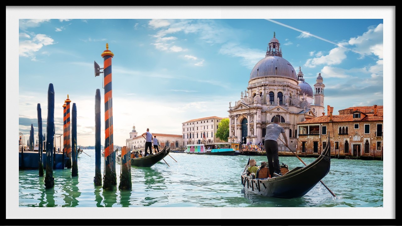 Venice in 4K • 1 Hour of Stunning Wall Art | 12 Beautiful Photos Changing Every 5 Minutes