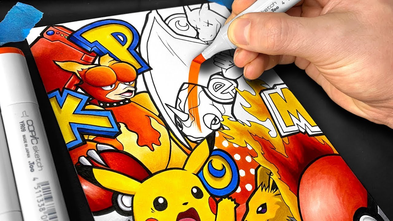 My First Attempt At Doodle Art - Pokémon Edition