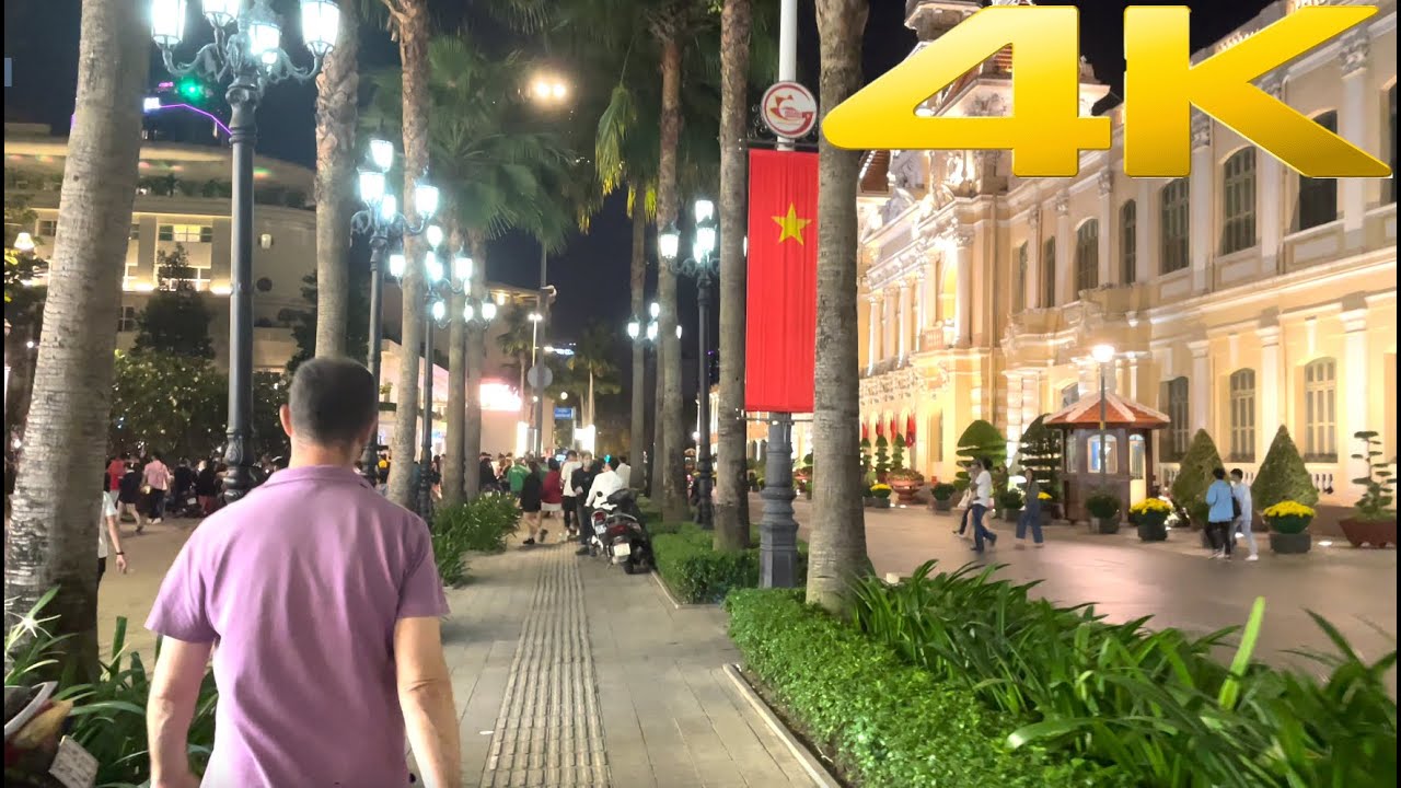 【4K】New Years Eve Walk in Nguyen Hue - Countdown - Vietnam 2021