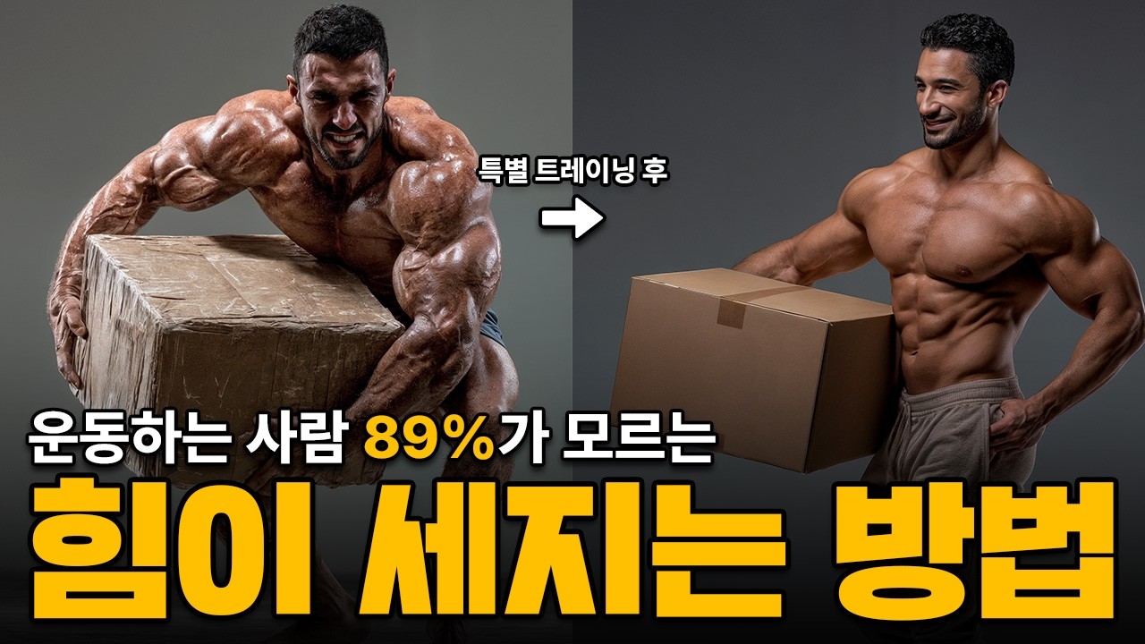 대부분 근비대는 잘 아는데, 근력은 모릅니다.