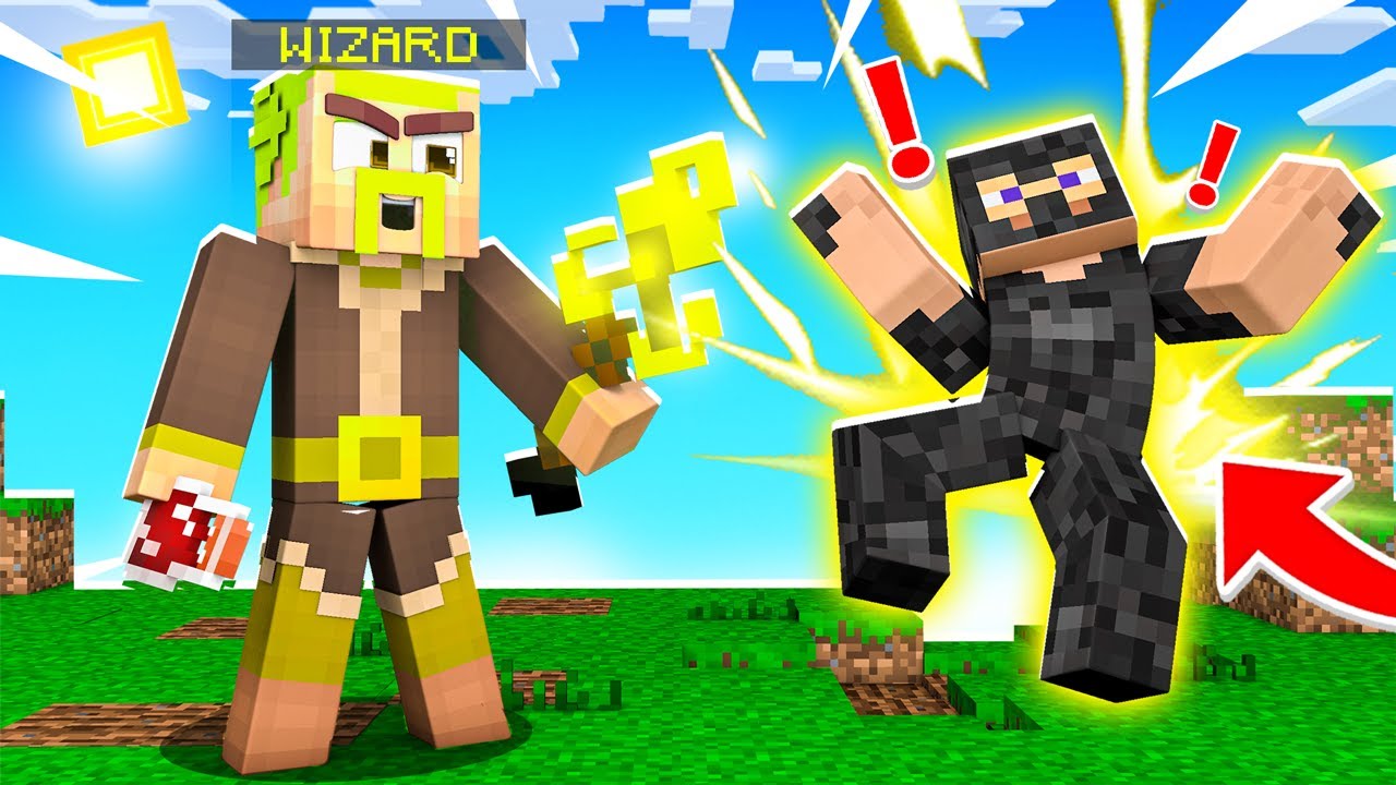 USING Lightning WIZARD Spells in Minecraft