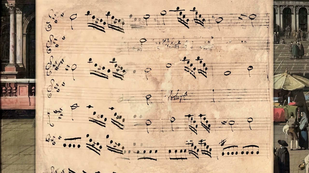 VIVALDI | Double Violin Concerto RV 521 in A major | Dresden manuscript by Quantz