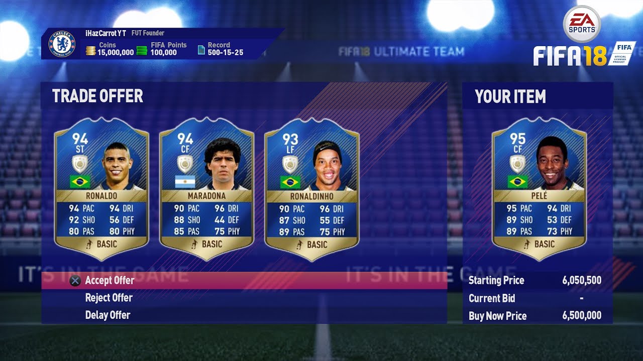 *LEAKED* TRADE OFFERS IN FIFA 18!!!